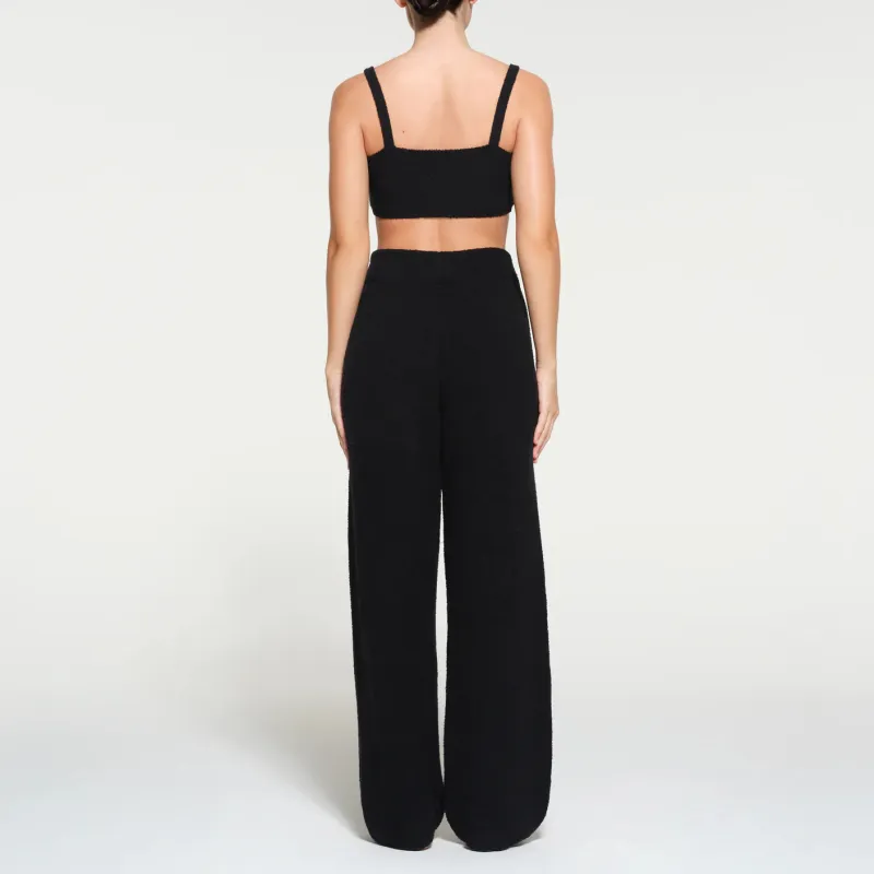 SKIMS COZY KNIT STRAIGHT LEG PANT Pajama Pants Women's ONYX/Onyx-2