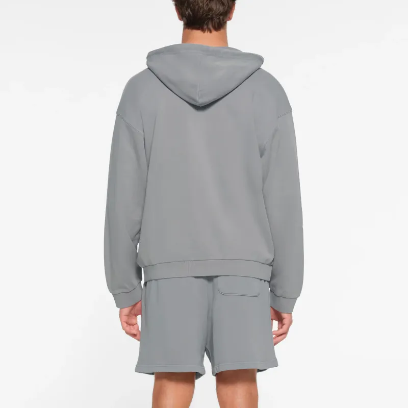 SKIMS TERRY MENS RELAXED ZIP UP HOODIE Sweatshirt Men's PACIFIC/Pacific Blue-3