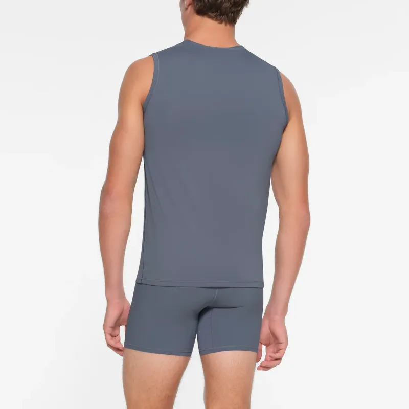 SKIMS SPORT MENS MUSCLE TANK Tank Tops Men's STEEL BLUE/Steel Blue-2