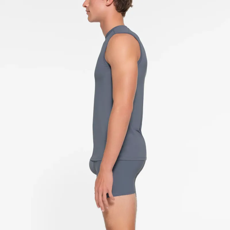 SKIMS SPORT MENS MUSCLE TANK Tank Tops Men's STEEL BLUE/Steel Blue-4