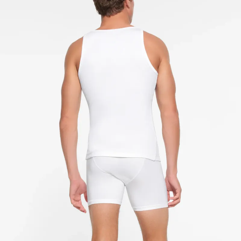 SKIMS Tank Top Men's CHALK/Chalk-3