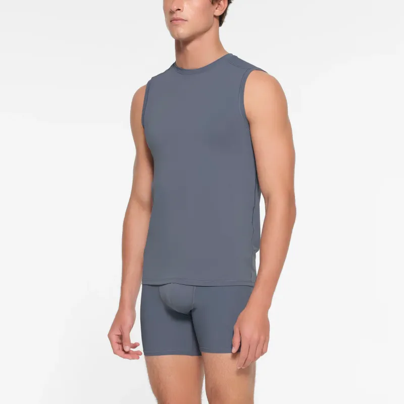 SKIMS SPORT MENS MUSCLE TANK Tank Tops Men's STEEL BLUE/Steel Blue-3