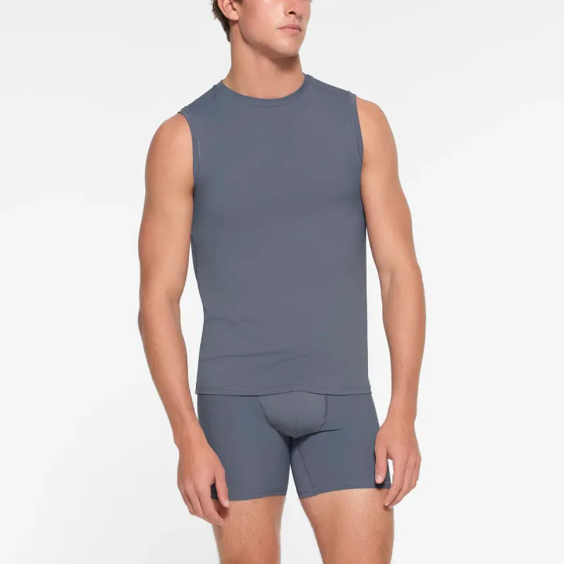 SKIMS SPORT MENS MUSCLE TANK Tank Tops Men's STEEL BLUE/Steel Blue-1
