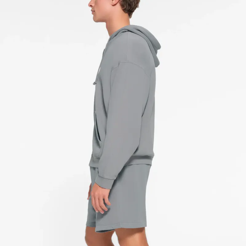 SKIMS TERRY MENS RELAXED ZIP UP HOODIE Sweatshirt Men's PACIFIC/Pacific Blue-2