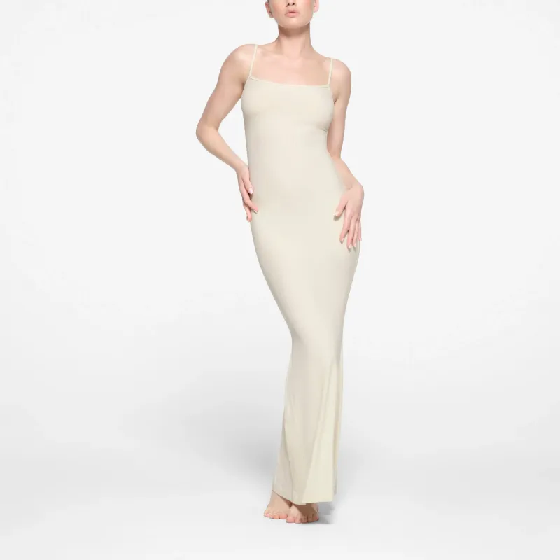 SKIMS SOFT LOUNGE LONG SLIP DRESS Slip Dress Women's BONE/Bone-1