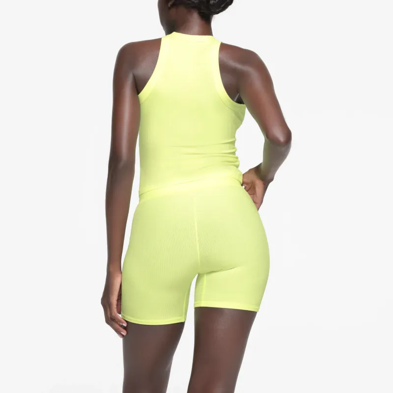 SKIMS SOFT LOUNGE HIGH NECK TANK Top Women's LEMONADE/Lemon-2