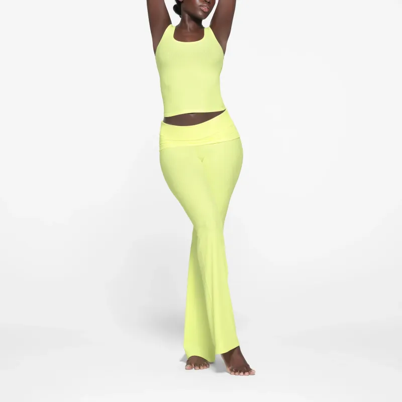 SKIMS SOFT LOUNGE FOLDOVER PANT Casual Pants Women's LEMONADE/Lemon-1