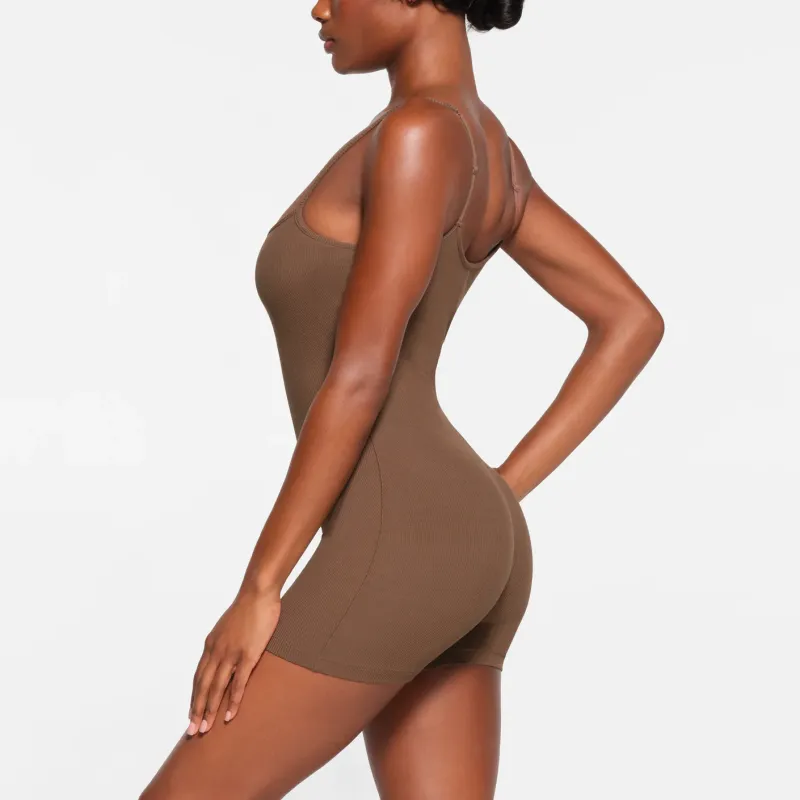 SKIMS SOFT LOUNGE SCOOP ONESIE Bodysuits Women's OXIDE/Oxide-1