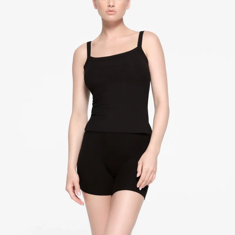 SKIMS SOFT LOUNGE SCOOP NECK TANK Camisole Women's ONYX/Onyx-1
