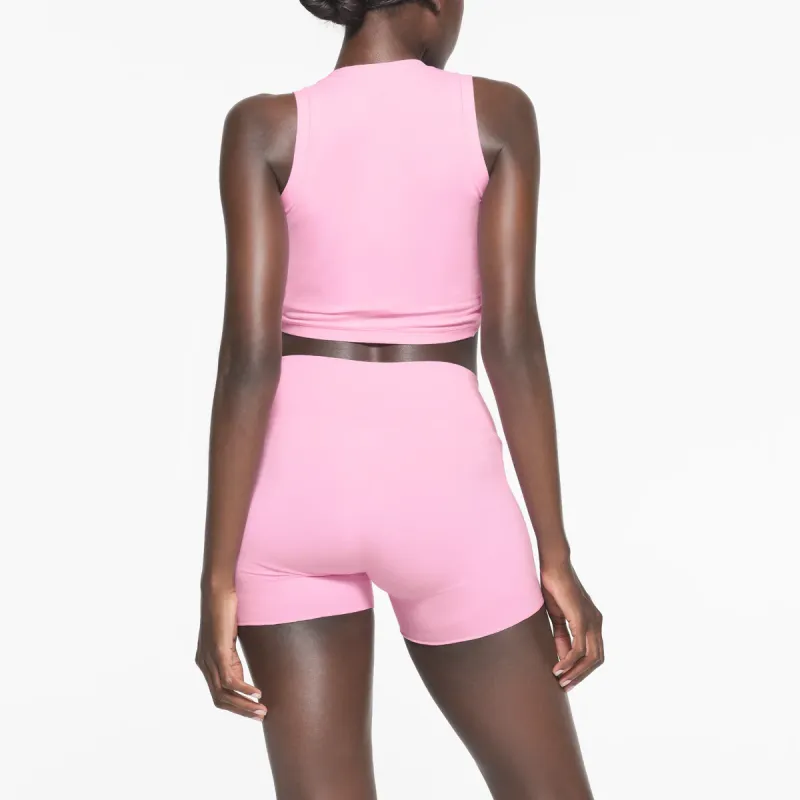 SKIMS COTTON TWIST CROPPED TANK Tank Tops Women's Cotton Candy/Cotton Sugar-2