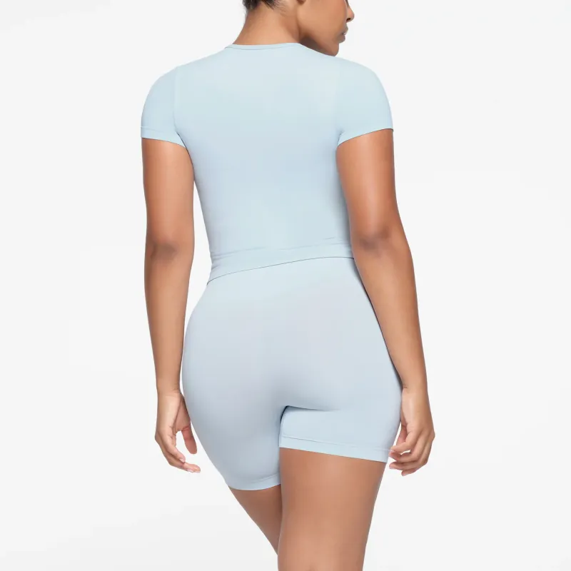 SKIMS T Shirt Women's CELESTE/Sky Blue-2