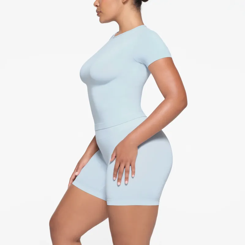 SKIMS T Shirt Women's CELESTE/Sky Blue-3