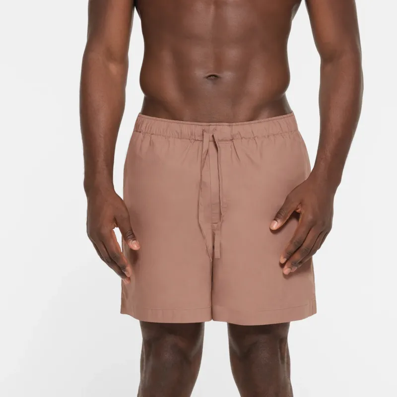 SKIMS COTTON POPLIN SLEEP MENS SHORT Pajama Pants Men's UMBER/Brown-2