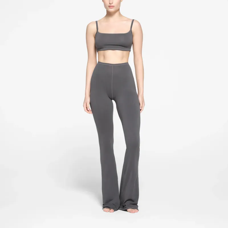 SKIMS SEAMLESS MODAL FLARE LEGGING Casual Pants Women's ASH/Gray-2