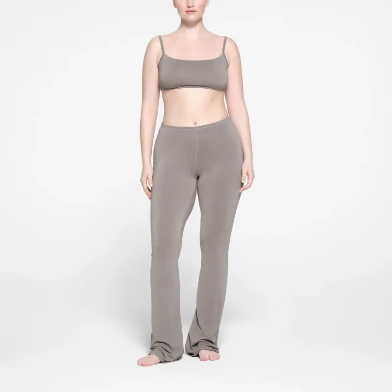 SKIMS SEAMLESS MODAL FLARE LEGGING Casual Pants Women's Smoke/Smoke Color-1