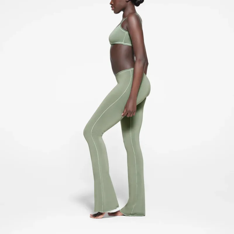 SKIMS SEAMLESS MODAL FLARE LEGGING Casual Pants Women's MINERAL/Mineral-3