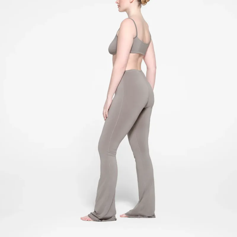 SKIMS SEAMLESS MODAL FLARE LEGGING Casual Pants Women's Smoke/Smoke Color-3