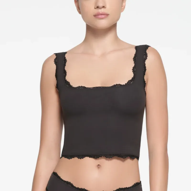 SKIMS Tank Top Women's ONYX/Onyx-1