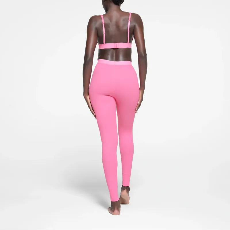 SKIMS COTTON RIB LEGGING Leggings Women's SUGAR PINK/Sugar Pink-2