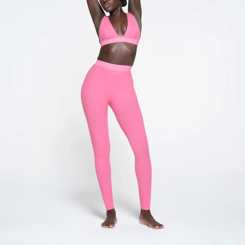 SKIMS COTTON RIB LEGGING Leggings Women's SUGAR PINK/Sugar Pink-1