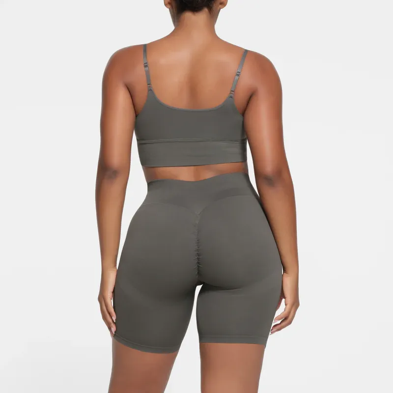 SKIMS CONTOUR NYLON CROPPED CAMI Camisole Women's GUNMETAL/Bronze-2