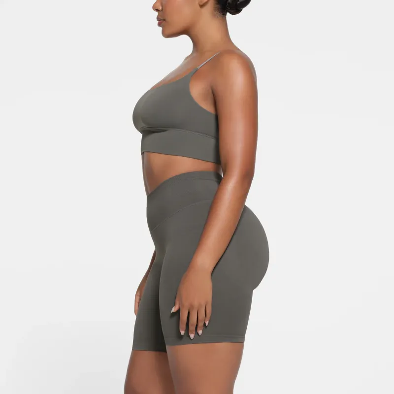 SKIMS CONTOUR NYLON CROPPED CAMI Camisole Women's GUNMETAL/Bronze-3