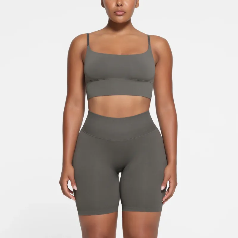 SKIMS CONTOUR NYLON CROPPED CAMI Camisole Women's GUNMETAL/Bronze-1