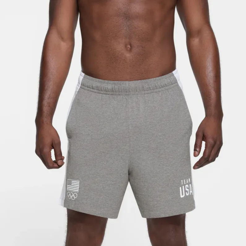 Skims USA Olympic Team Co branded Casual Shorts Men HEATHER GREY/Heather Gray-1