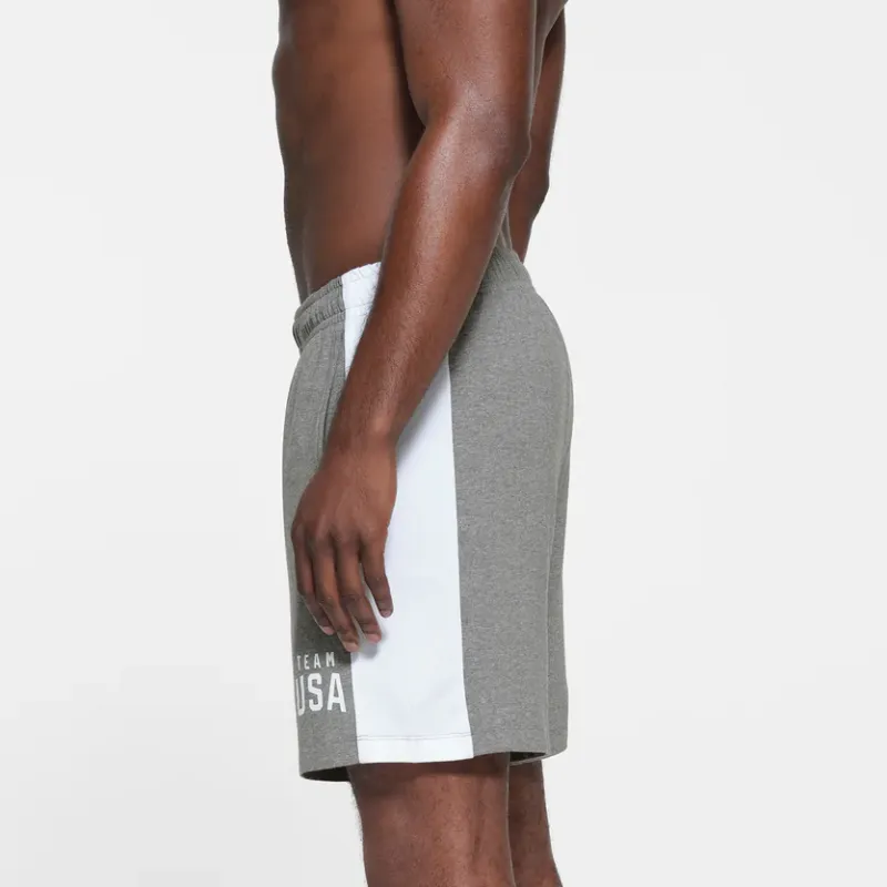 Skims USA Olympic Team Co branded Casual Shorts Men HEATHER GREY/Heather Gray-3