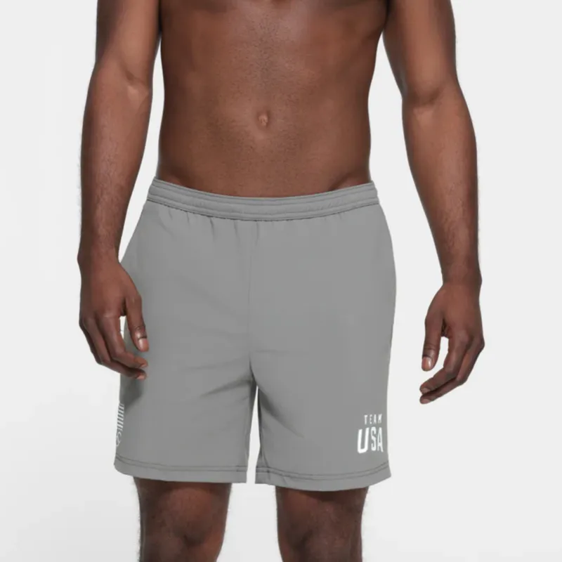 Skims USA Olympic Team Co branded Swimming Shorts Men HEATHER GREY/Heather Gray-1