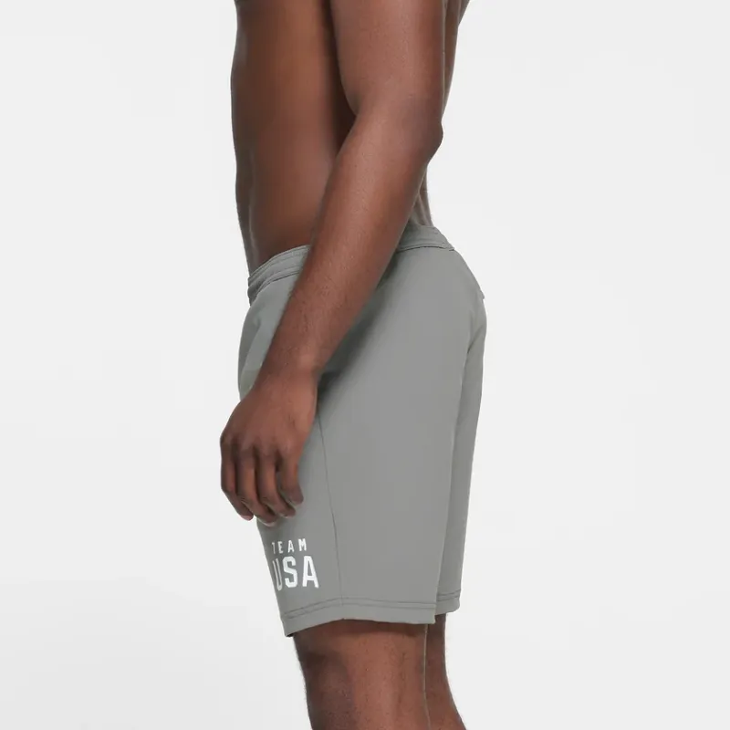 Skims USA Olympic Team Co branded Swimming Shorts Men HEATHER GREY/Heather Gray-3