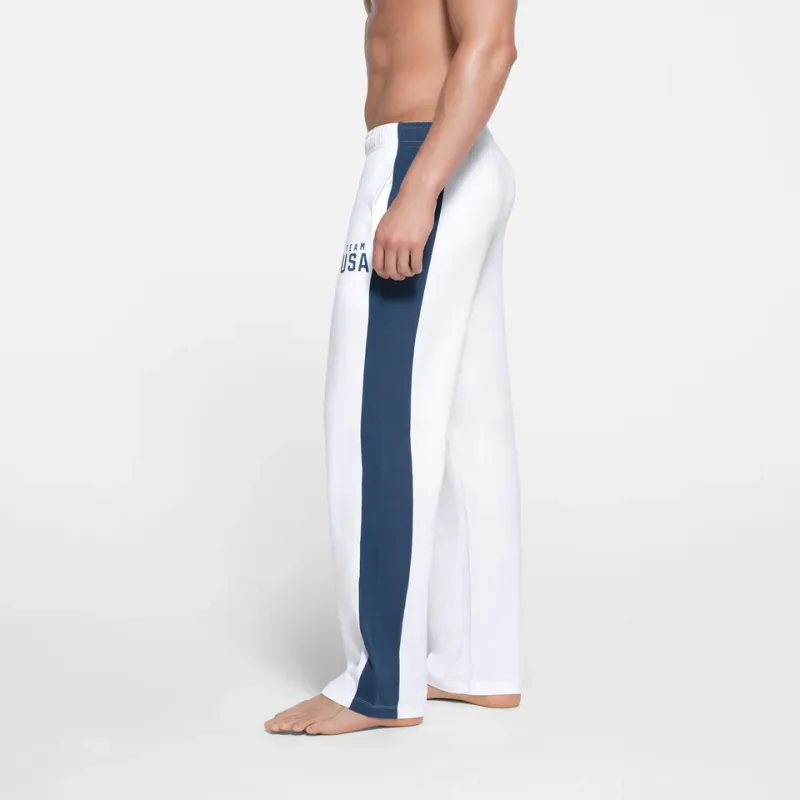 Skims USA Olympic Team Co-branded Casual Pants Men White/White-3