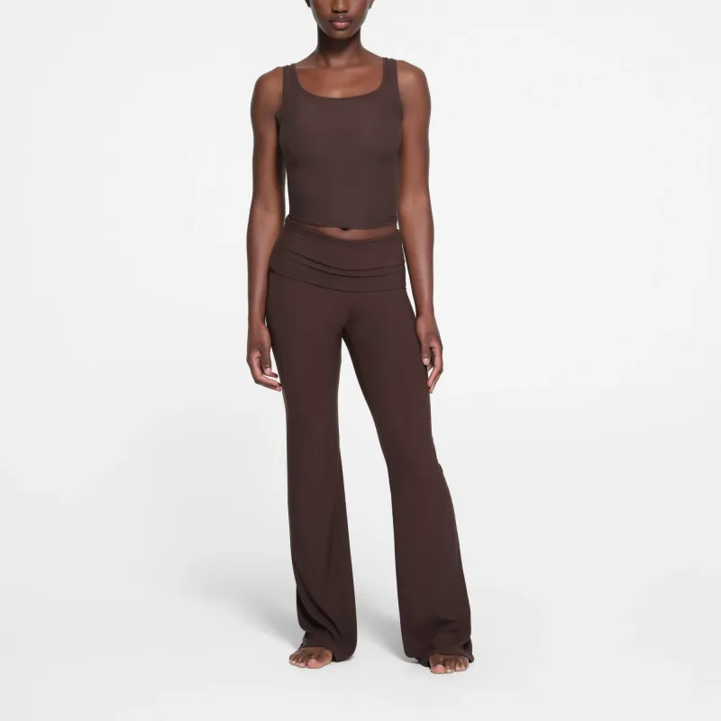 SKIMS SOFT LOUNGE FOLDOVER PANT Casual Pants Women's Phoenix/Pheonix Color-1