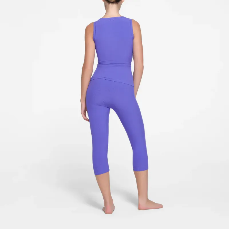 SKIMS SOFT LOUNGE CAPRI Casual Pants Women's Tanzanite-2