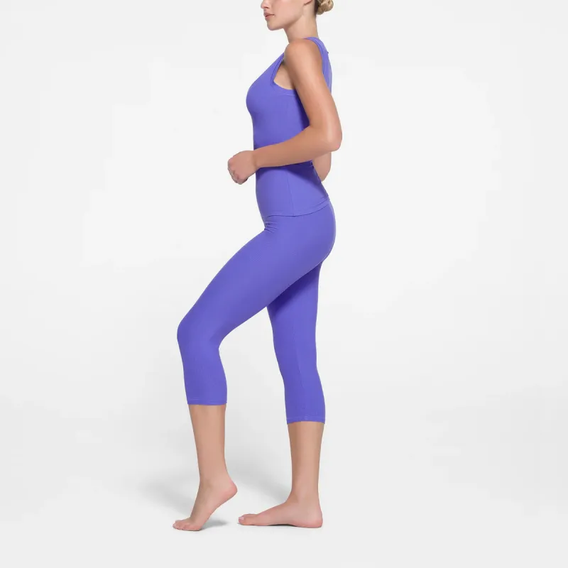 SKIMS SOFT LOUNGE CAPRI Casual Pants Women's Tanzanite-1