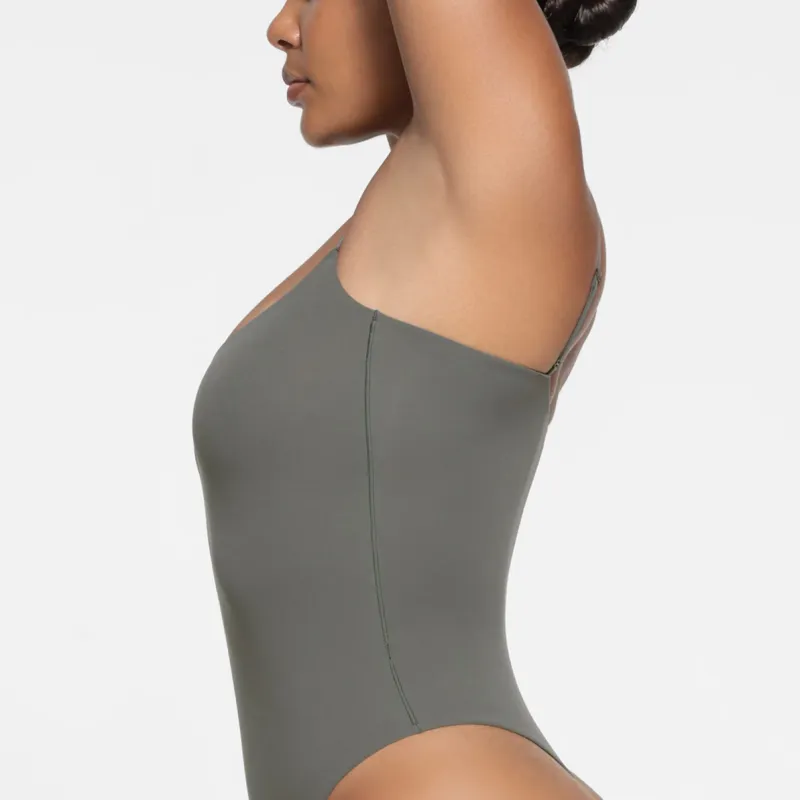 SKIMS FITS EVERYBODY CAMI BODYSUIT Bodysuits Women's GUNMETAL/Bronze-2