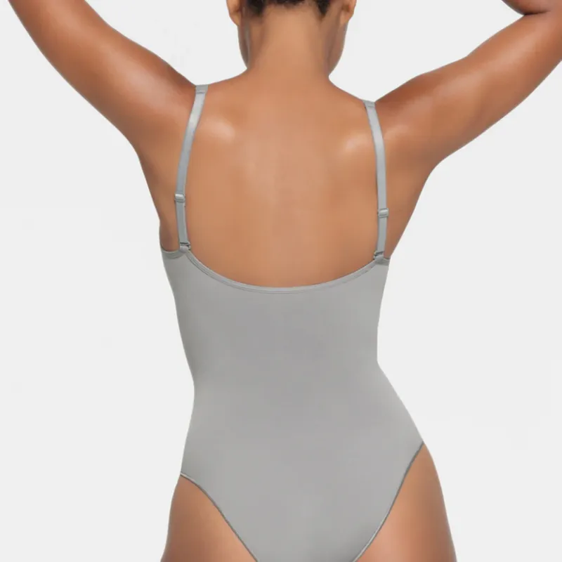 SKIMS SEAMLESS SCULPT ZIP FRONT BRIEF BODYSUIT Bodysuits Women's Pacific-1
