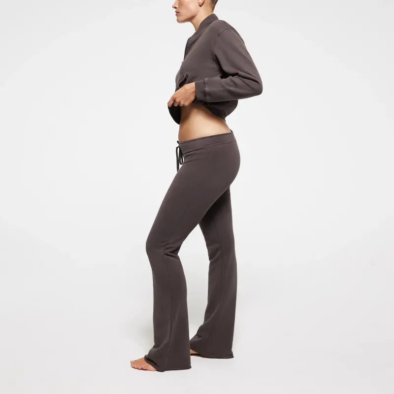 SKIMS SS24 Summer Collection FRENCH TERRY LOW RISE PANT Casual Pants Women's IRON/Iron-3