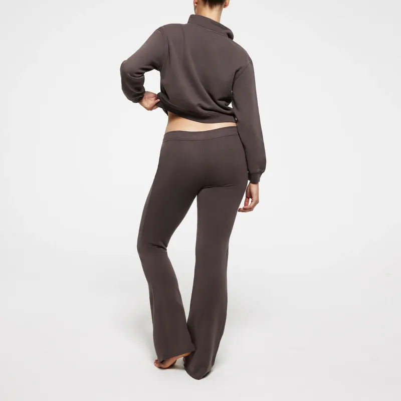SKIMS SS24 Summer Collection FRENCH TERRY SHRUNKEN HALF ZIP Sweatshirt Women's Iron/Steel-2