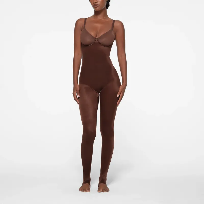 SKIMS SIMPLY BARE UNDERWIRE CATSUIT Shapewear Bottom Women's COCOA/Cocoa-2