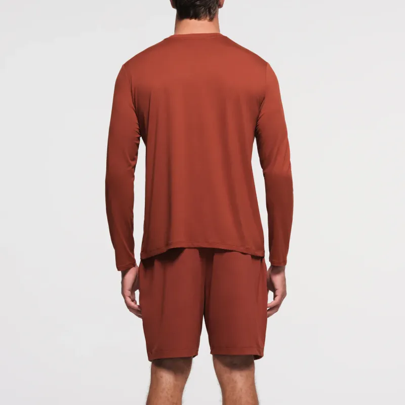 SKIMS OUTDOOR JERSEY MENS LONG SLEEVE T-SHIRT T-Shirt Men RUSTy Red-2