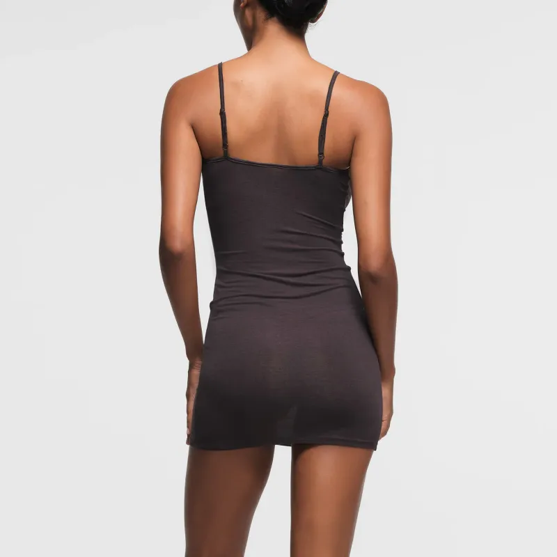 SKIMS SHEER MODAL CAMI MINI DRESS Slip Dresses Women's Phoenix/Pheonix Color-2