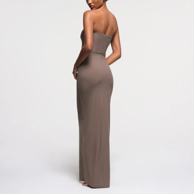 SKIMS SOFT LOUNGE TUBE DRESS Sleeveless Dress Women's Amethyst/Purple Crystal-2