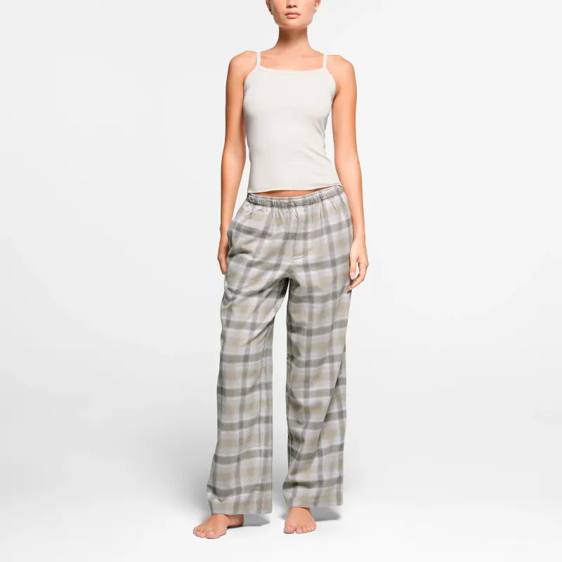 SKIMS DROP NEEDLE POINTELLE LONG CAMI Tank Top Women's MARBLE/Marble-1