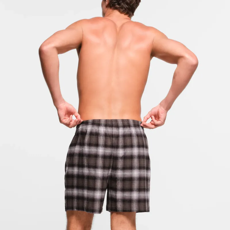 SKIMS FLANNEL SLEEP MENS SHORT Pajama Pants Men's Zinc Plaid-2