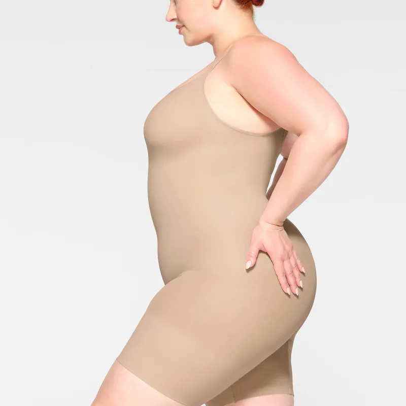 SKIMS EVERYDAY SCULPT MID THIGH BODYSUIT Bodysuits Women's MICA/Mica Color-2