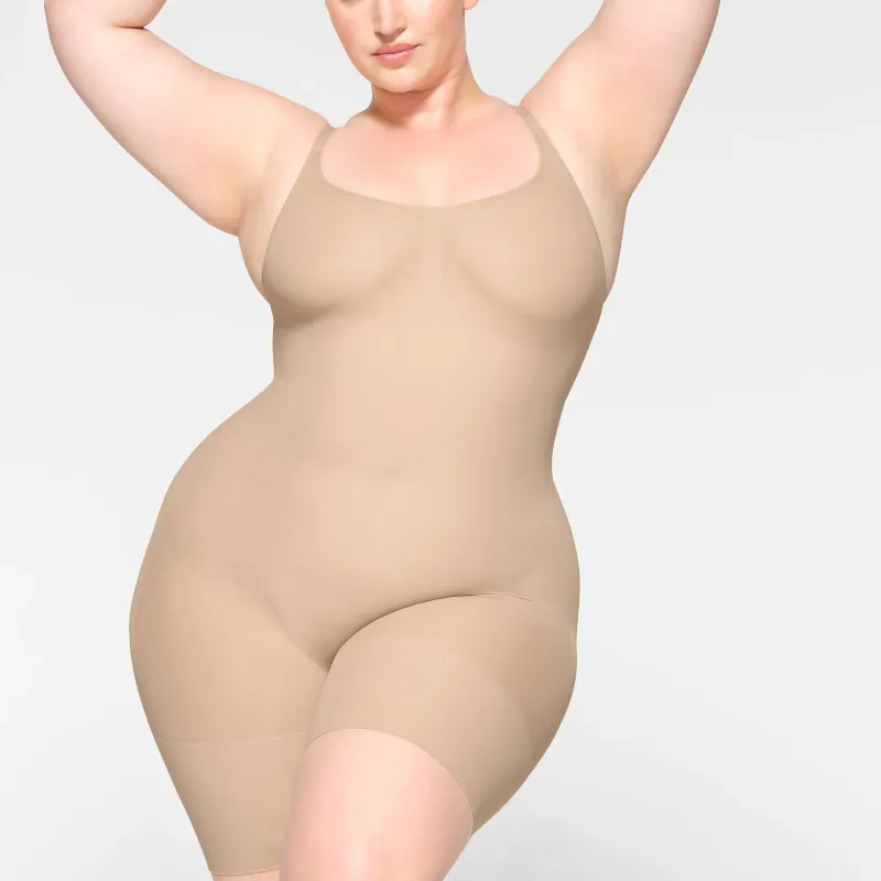 SKIMS EVERYDAY SCULPT MID THIGH BODYSUIT Bodysuits Women's MICA/Mica Color-1