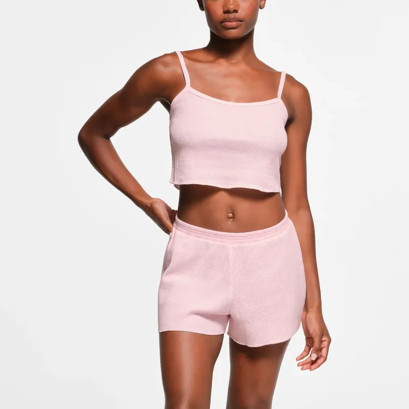 SKIMS WAFFLE SHORT Casual Shorts Women's CHERRY BLOSSOM/Cherry Blossom Pink-1