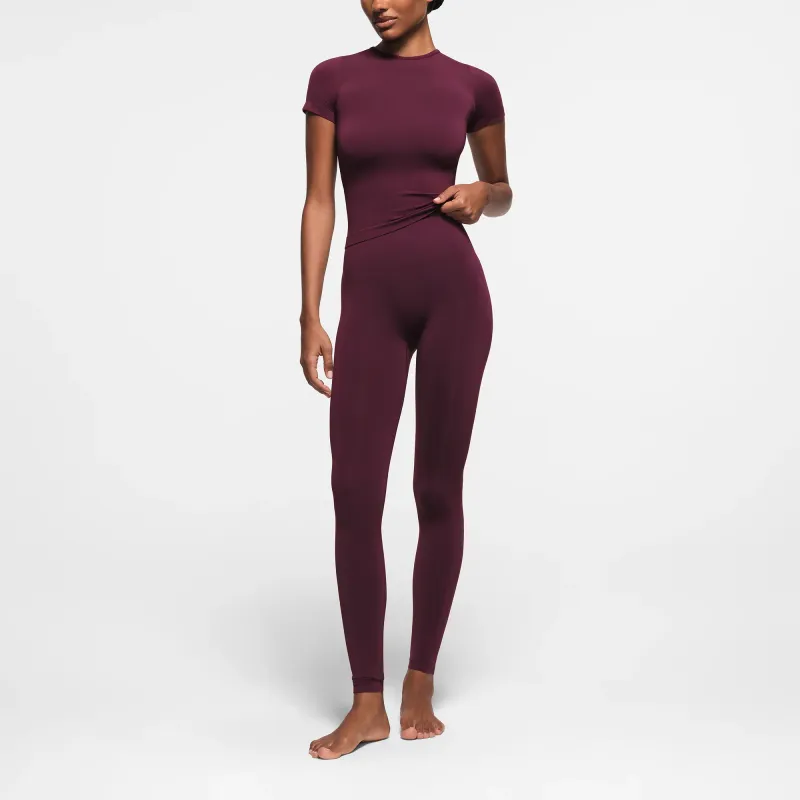 SKIMS SOFT SMOOTHING SEAMLESS LEGGING Leggings Women's DEEP BERRY/Deep Berry Red-1