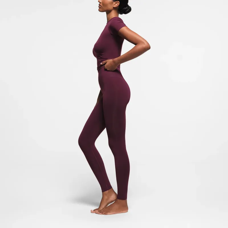 SKIMS SOFT SMOOTHING SEAMLESS LEGGING Leggings Women's DEEP BERRY/Deep Berry Red-2